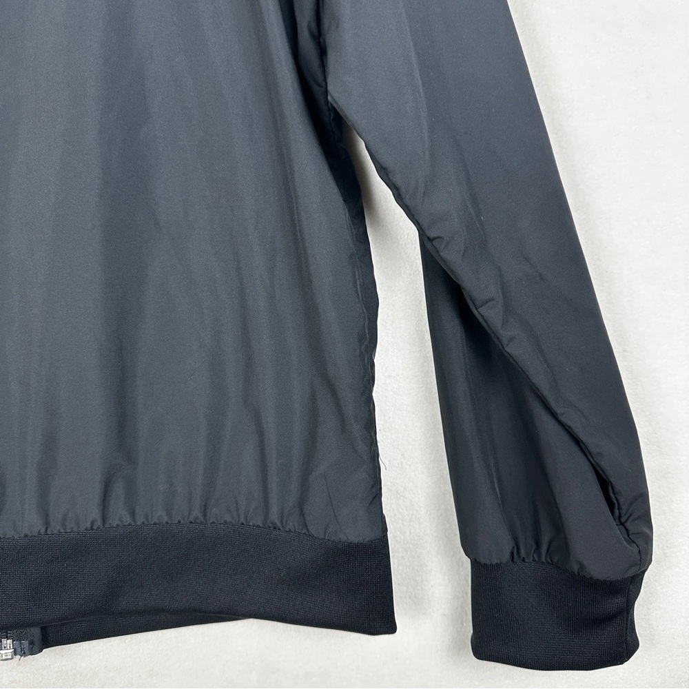 Nike Windrunner Jacket Just Do It Full Zip Hood Black White Logo Print Youth L - Picture 8 of 16